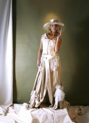 Linen, deer leather, silk